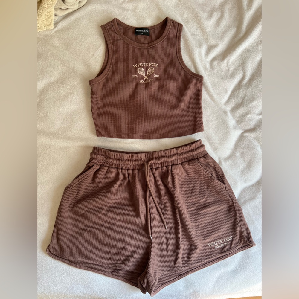 White Fox Boutique Brown Lounge Set